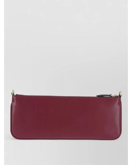 Pinko Purple Shoulder Clutch Bag Medium Size Strap