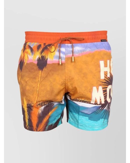 Etro Blue Swim Shorts for men