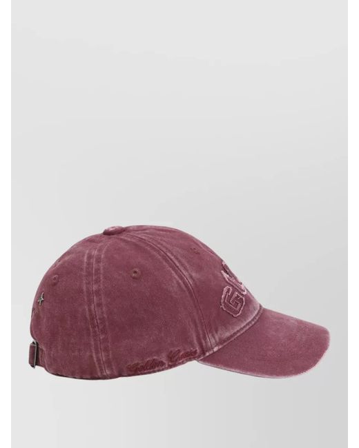 Golden Goose Deluxe Brand Pink Cotton Baseball Cap for men