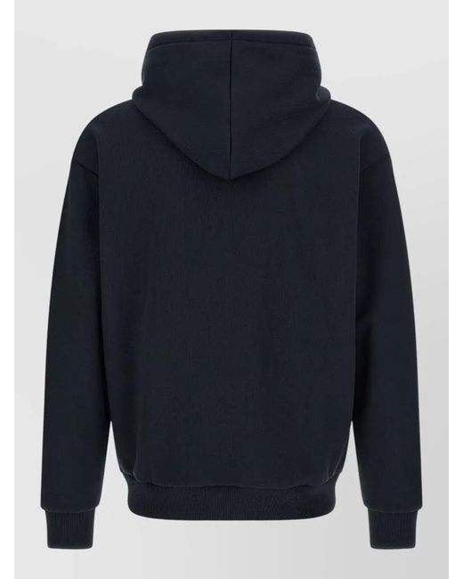 Lacoste Blue Hooded Sweatshirt Logo Detail Front Pocket for men
