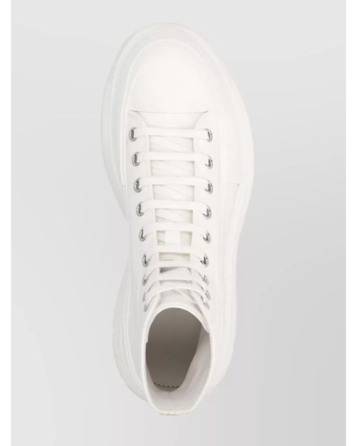 McQueen Natural Canvas High-Top Sneakers for men