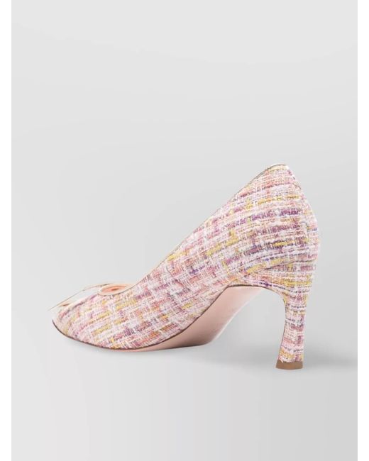 Roger Vivier Pink Knitted Pumps