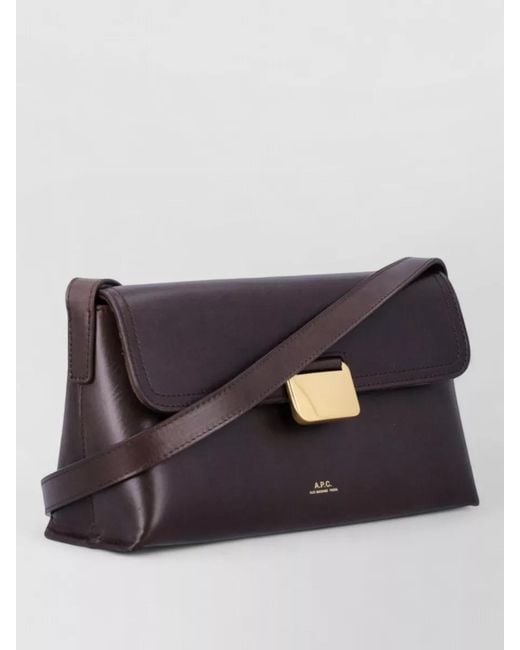 A.P.C. Gray Simone Small Clutch Bag