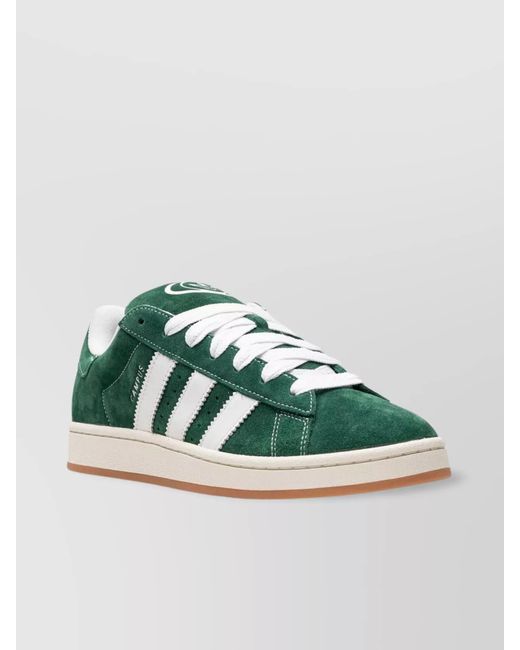 Adidas Green 00S Low-Top Suede Sneakers