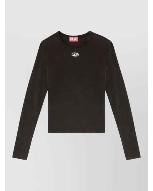 DIESEL Black Long-Sleeve T-Shirt