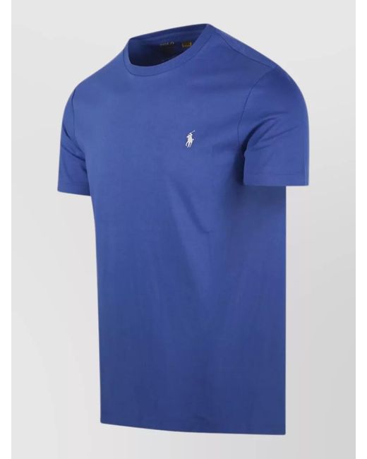 Ralph Lauren Blue Short Sleeve Crew Neck Casual T-Shirt for men
