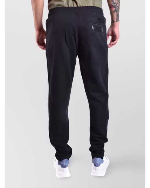 Moschino Blue Cotton Track Pants for men