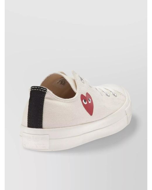 Comme des Garçons Pink Cotton Low-Top Sneakers