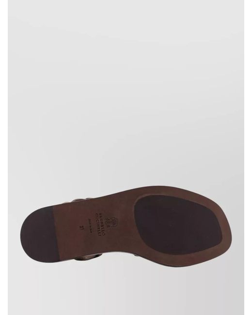 Brunello Cucinelli Multicolor Leather Sandals