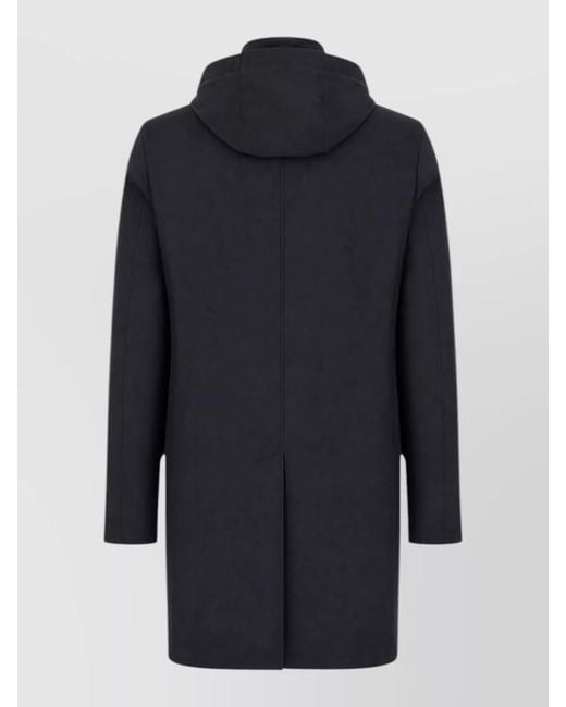 Moorer Blue Redon Hooded Down Jacket Modern Fit for men