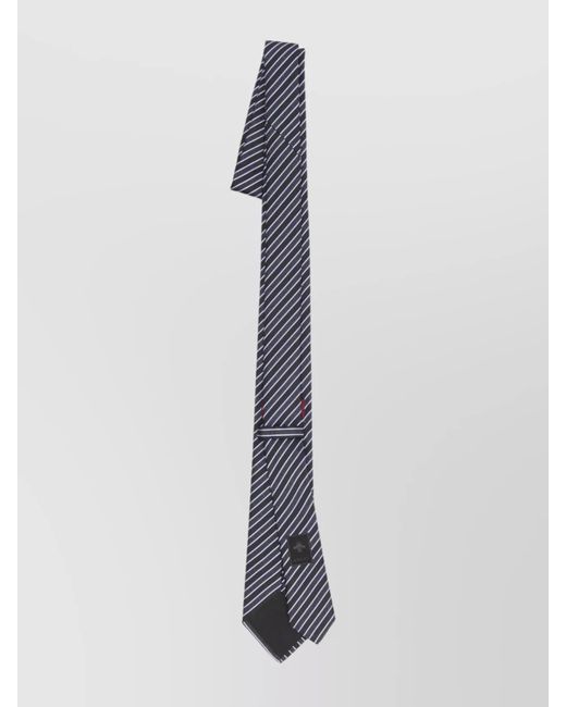 Gucci White Silk Striped Tie for men