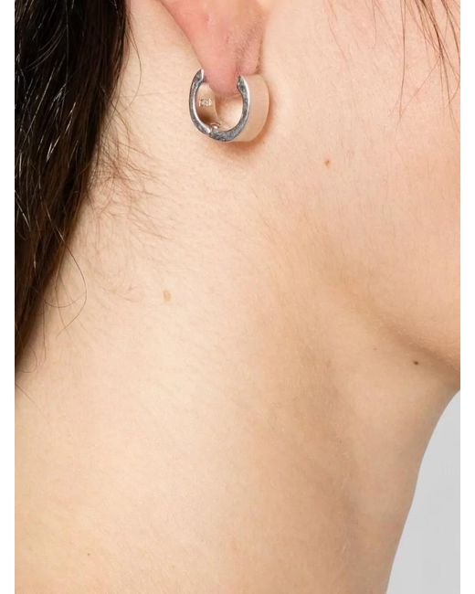 Totême Gray Recycled Brass Cuff Earrings