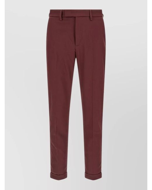 Department 5 Red Destynai Pants Belt Loops Back Pocket for men