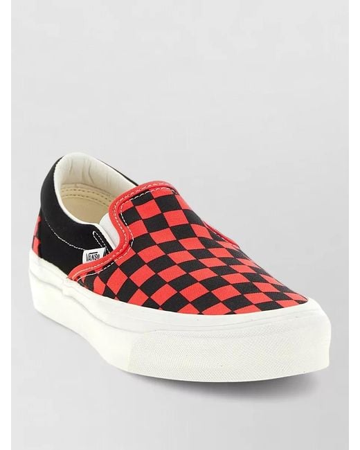 Vans Multicolor Checkerboard Slip On Canvas Sneakers Rubber for men