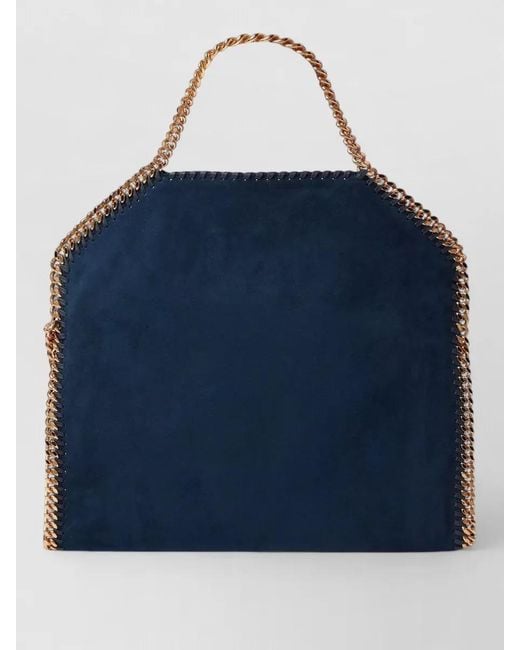 Stella McCartney Blue Falabella Shoulder Bag Three Chain Strap