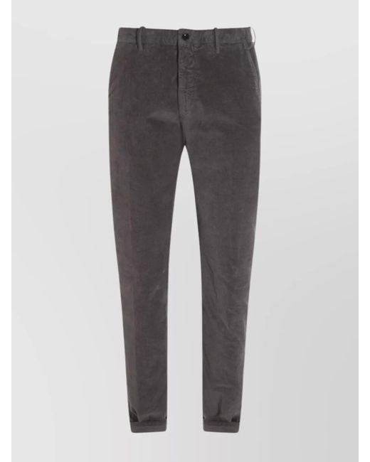 Incotex Gray Casual Trousers With Pockets And Loops for men