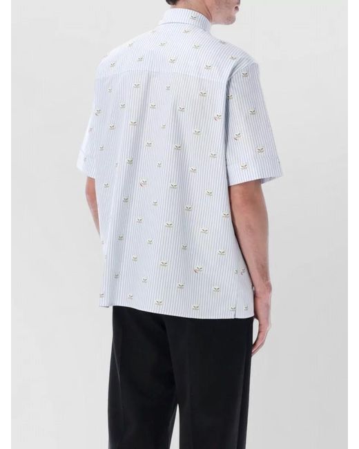 Valentino Garavani White Short Sleeve Shirt Le Chat De La Maison for men