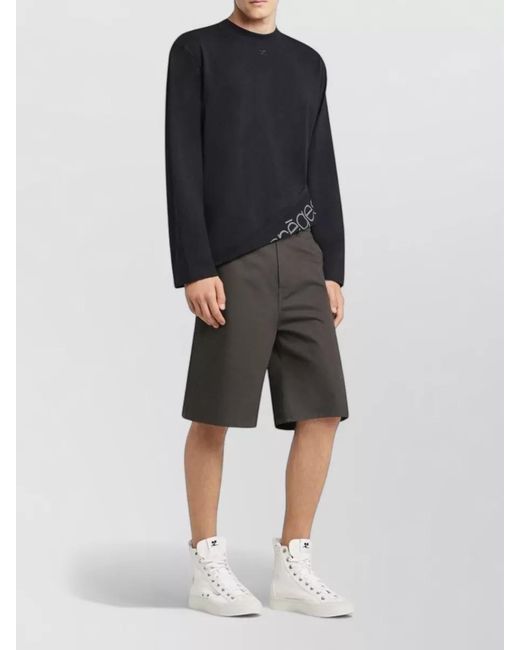 Courreges Black Short-Sleeve T-Shirt for men