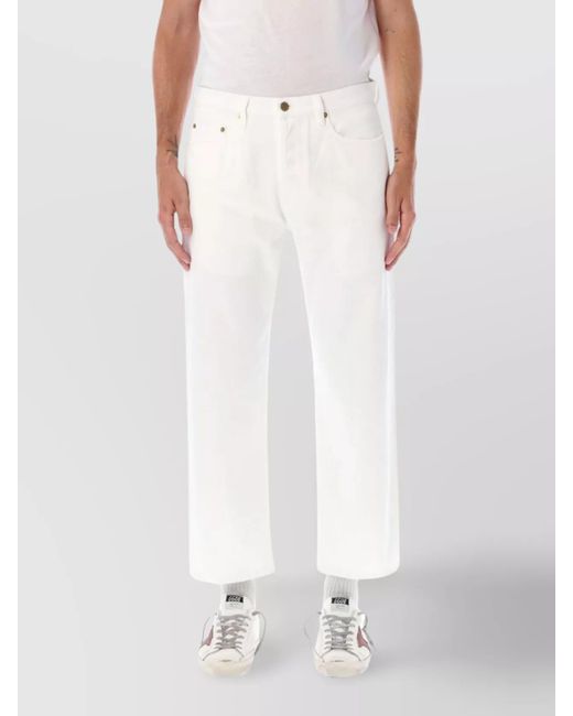 Golden Goose Deluxe Brand White Denim Tapered-Leg Jeans for men
