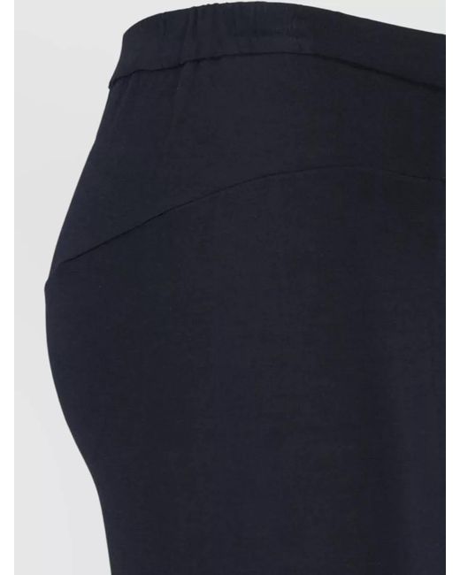Junya Watanabe Blue Wool Knee-Length High-Waisted Skirt