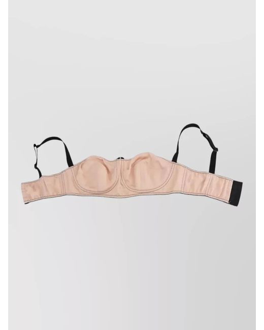 Dolce & Gabbana Black Silk Balconette Bra