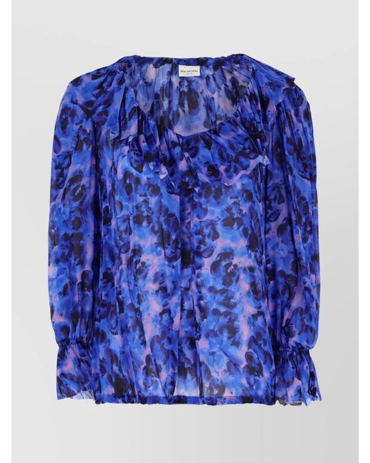 Dries Van Noten Blue Blouse