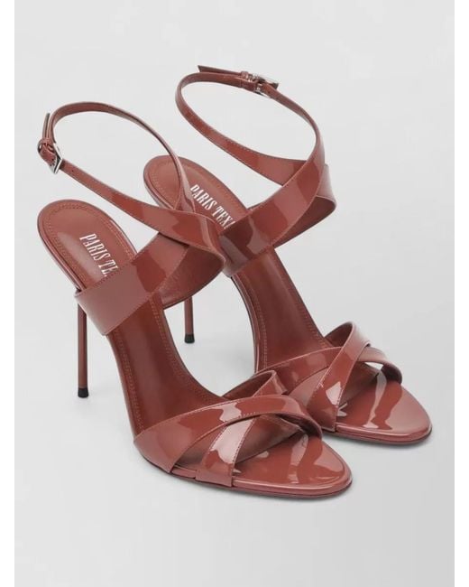 Paris Texas Pink Ankle Strap Sandals Open Toe Stiletto Heel