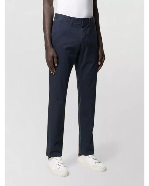 Polo Ralph Lauren Blue Tailored Pants Mid Rise Nylon Silk for men
