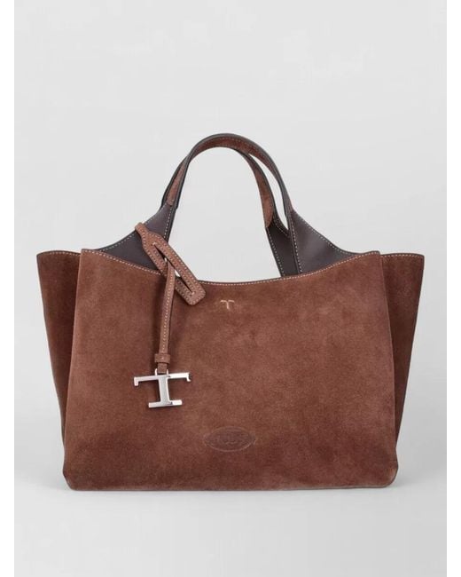 Tod's Brown Leather Tote Bag