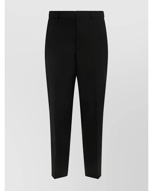 Jil Sander Black Straight-Leg Tailored Trousers for men