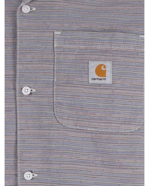 Carhartt Gray Cotton Shirt for men