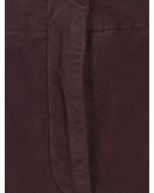 Incotex Purple Wide-Leg Trousers