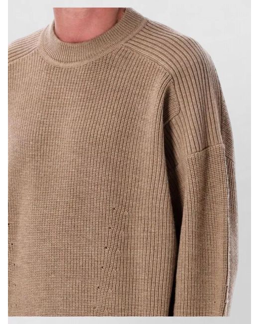 Isabel Marant Natural Barry Crew Neck Relaxed Knit Sweater for men
