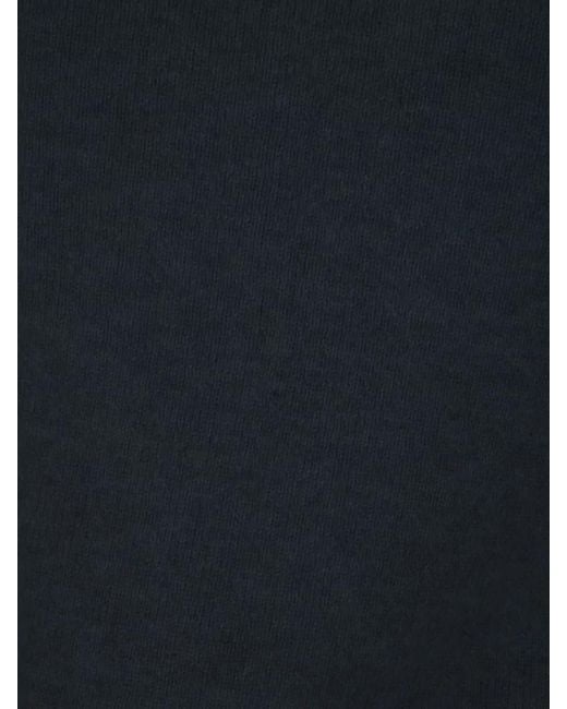 Vanisé Blue Cashmere Turtleneck Sweater Long Sleeves