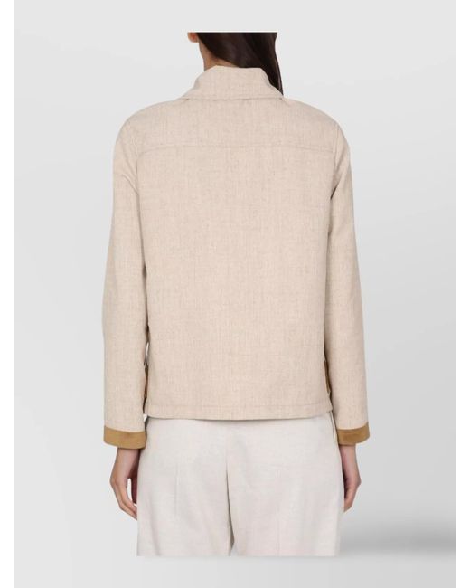 Fay Natural Fitted Jacket