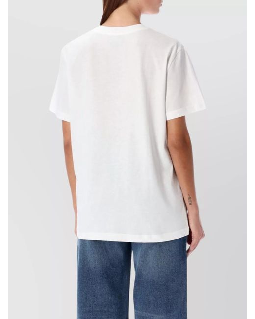 A.P.C. White Organic Cotton Logo-Print Short-Sleeve T-Shirt