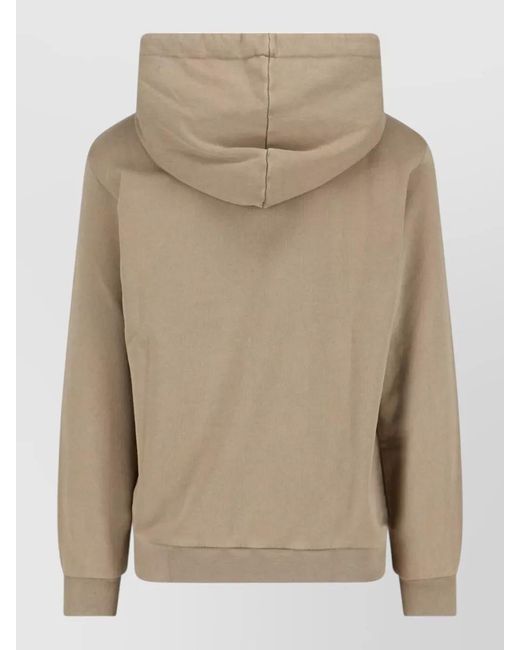 A.P.C. Natural Logo Hooded Sweatshirt for men