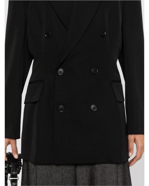 Balenciaga Black Wool Oversized Double-Breasted Blazer