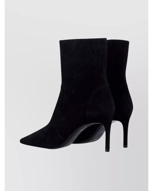 Stuart Weitzman Black Suede Ankle Boots