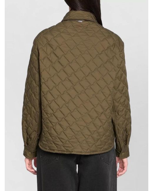 Herno Green Nylon Quilted Jacket