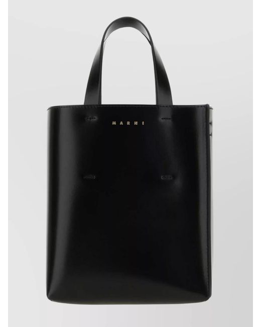 Marni Black Museo Mini Leather Shoulder Bag