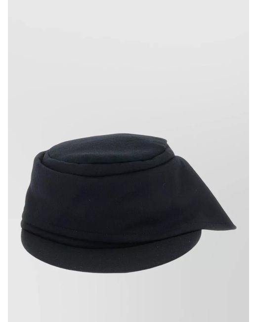 Yohji Yamamoto Blue Work Cap Hat Unique Silhouette Soft Fabric for men