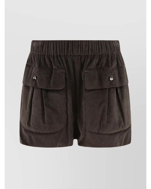 The Mannei Black Cotton Shorts