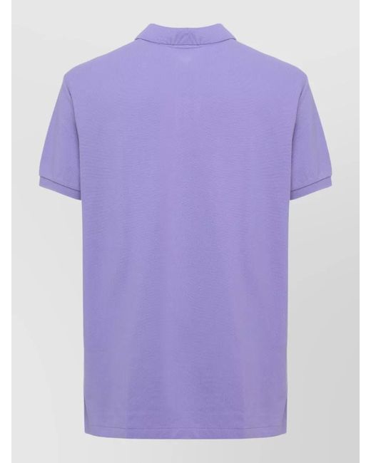 Ralph Lauren Purple Cotton Short-Sleeve Polo Shirt for men