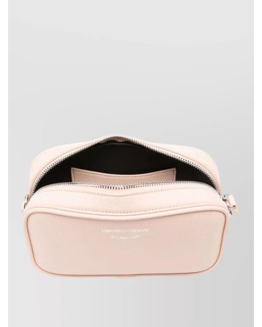 Emporio Armani Pink Logo-Detail Shoulder Bag
