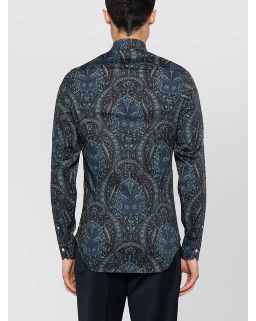 Etro Blue Slim-Fit Shirt for men