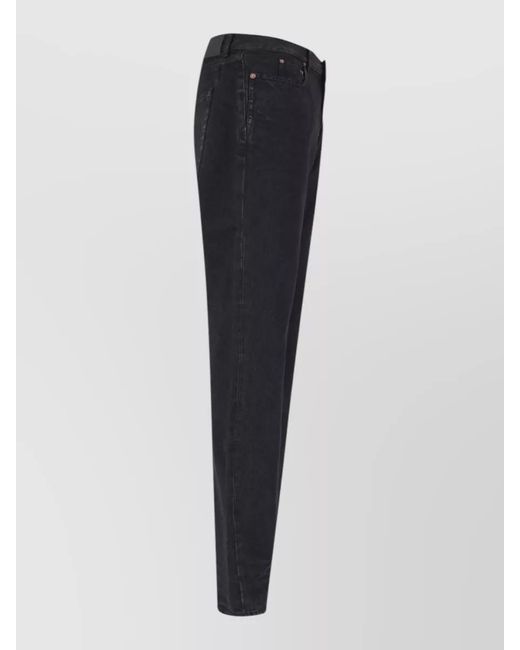 Saint Laurent Blue Slim Mid Rise Denim Straight Leg Jeans for men