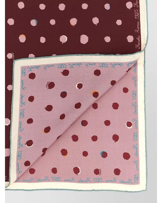 Fendi Red Scarf