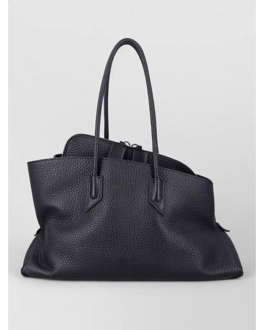 The Attico Blue La Passeggiata Medium Shoulder Leather Bag