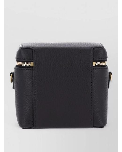 Thom Browne Black Leather Chain Mini Bag